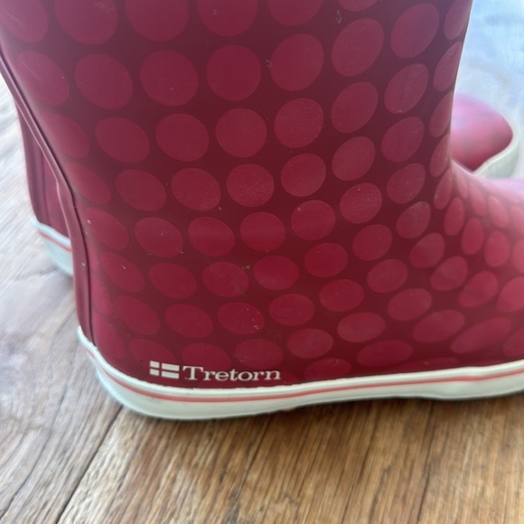 Tretorn Pink Polka Dot Rain Boots size 37 - Picture 4 of 7